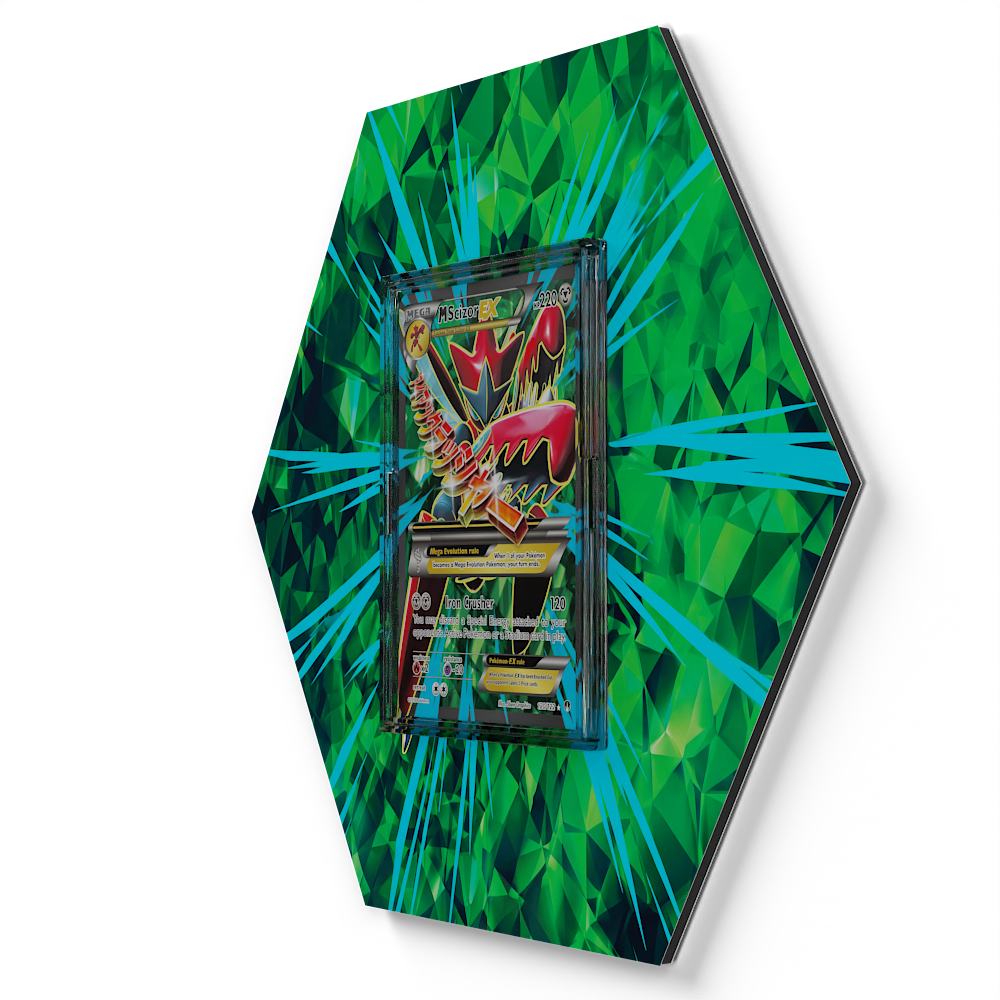 120/122 Mega Scizor Ex - Extended Artwork Pokemon Card Display