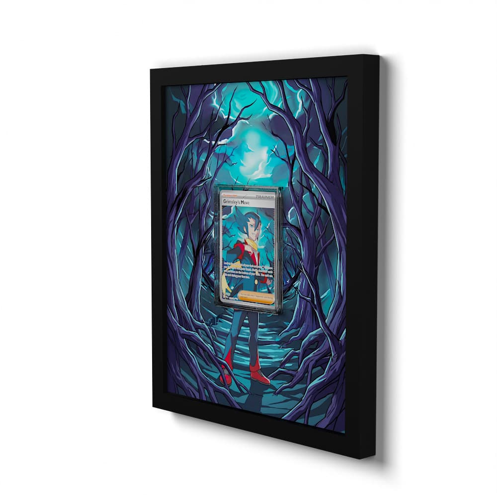120 Grimsley's Move - Extended Artwork Framed Pokemon Card Display