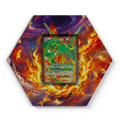 123/124 Rayquaza EX - Extended Artwork Pokemon Card Display