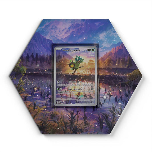123 Ogerpon - Extended Artwork Pokemon Card Display