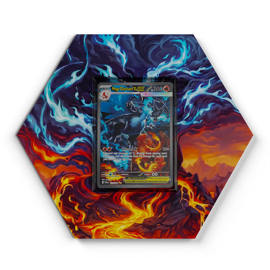 125/094 Mega Charizard X EX - Extended Artwork Pokemon Card Display