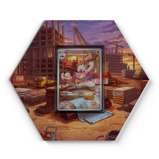 126 Gurdurr - Extended Artwork Pokemon Card Display
