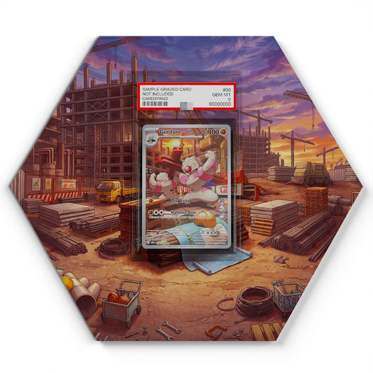 126 Gurdurr - Extended Artwork Pokemon Card Display