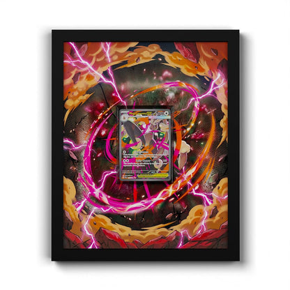 128 Mega Lopunny EX - Extended Artwork Framed Pokemon Card Display