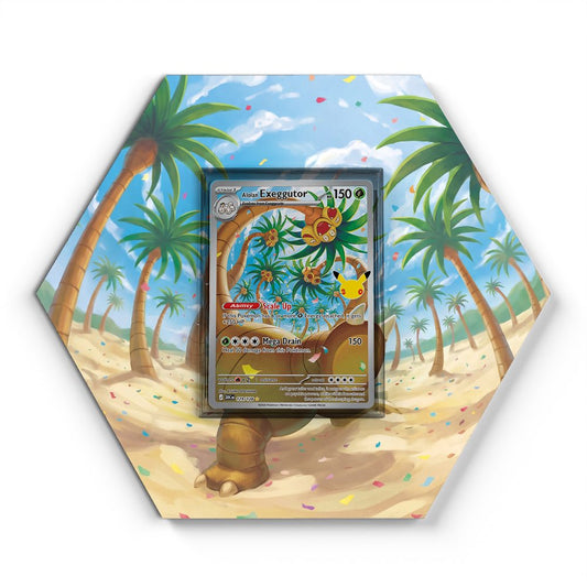 129/128 Alolan Exeggutor - Extended Artwork Pokemon Card Display