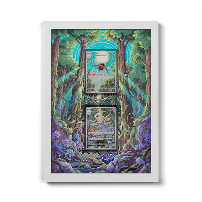 132 Ninjask & 144 Shedinja - Extended Artwork Framed Pokemon Card Display