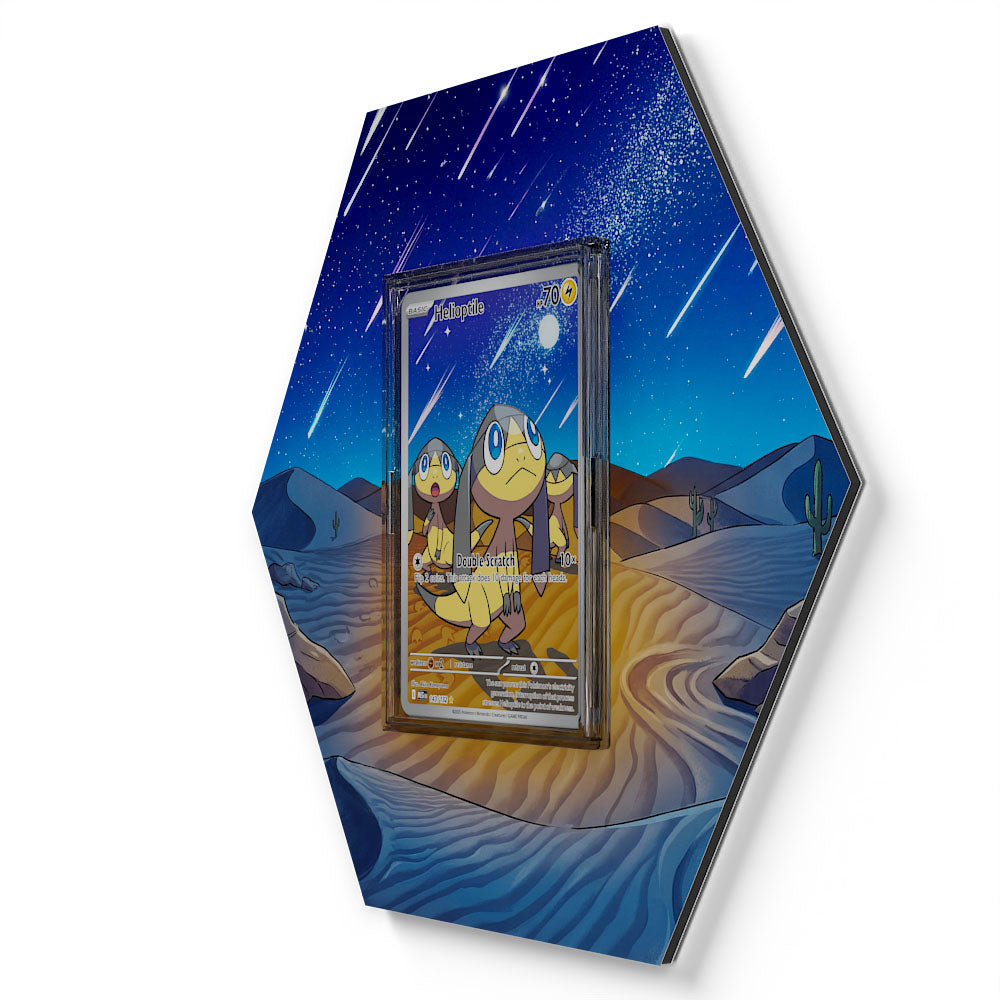 143/132 Helioptile - Extended Artwork Pokemon Card Display