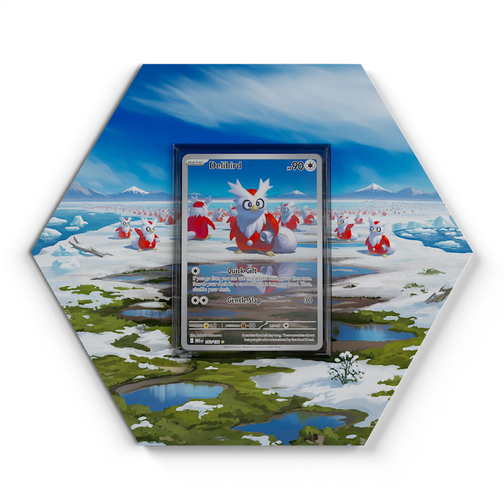 152/132 Delibird - Extended Artwork Pokemon Card Display