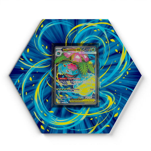 155/132 Mega Venusaur EX - Extended Artwork Pokemon Card Display