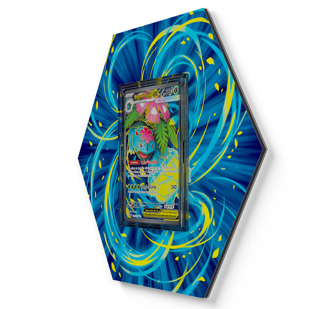 155/132 Mega Venusaur EX - Extended Artwork Pokemon Card Display