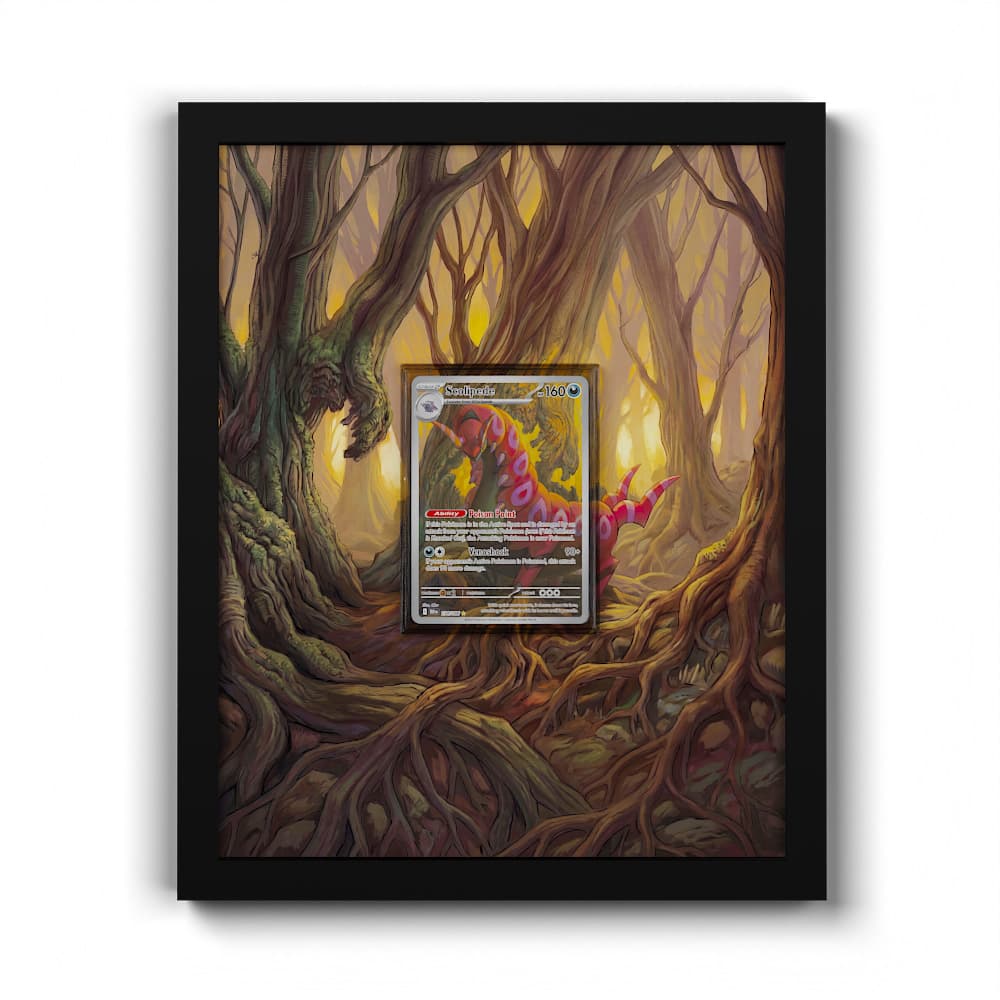 134/086 Scolipede - Extended Artwork Framed Pokemon Card Display