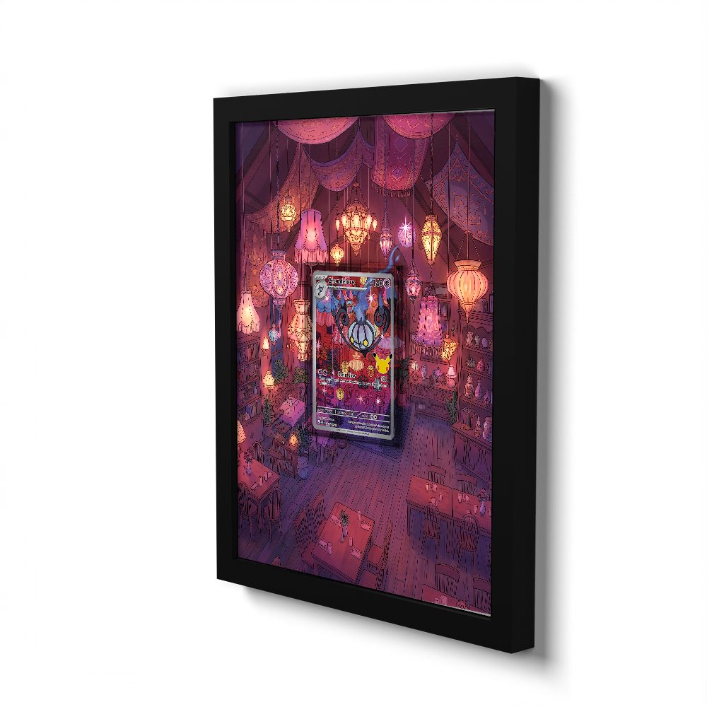 137/128 Chandelure - Extended Artwork Pokemon Card Frame