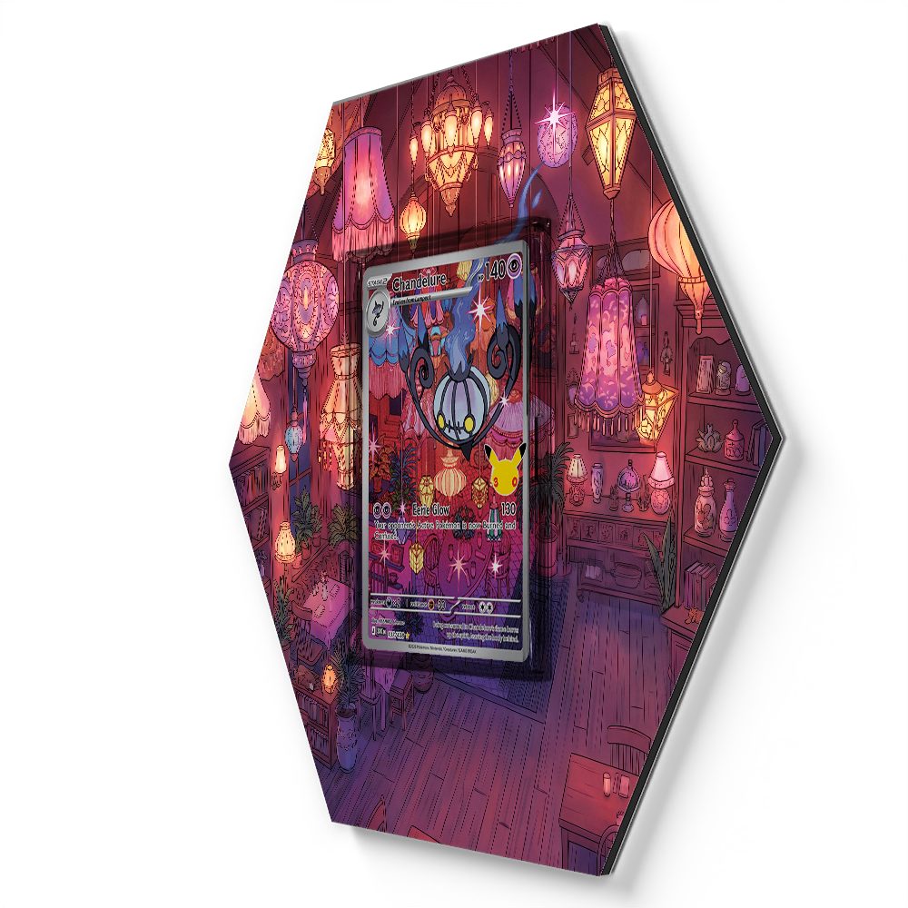 137/128 Chandelure - Extended Artwork Pokemon Card Display