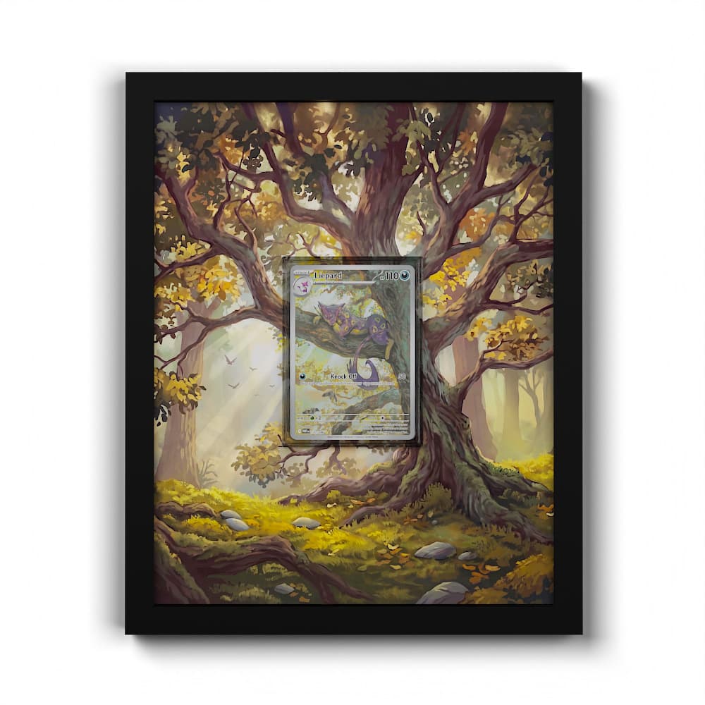 137/086 Liepard - Extended Artwork Framed Pokemon Card Display