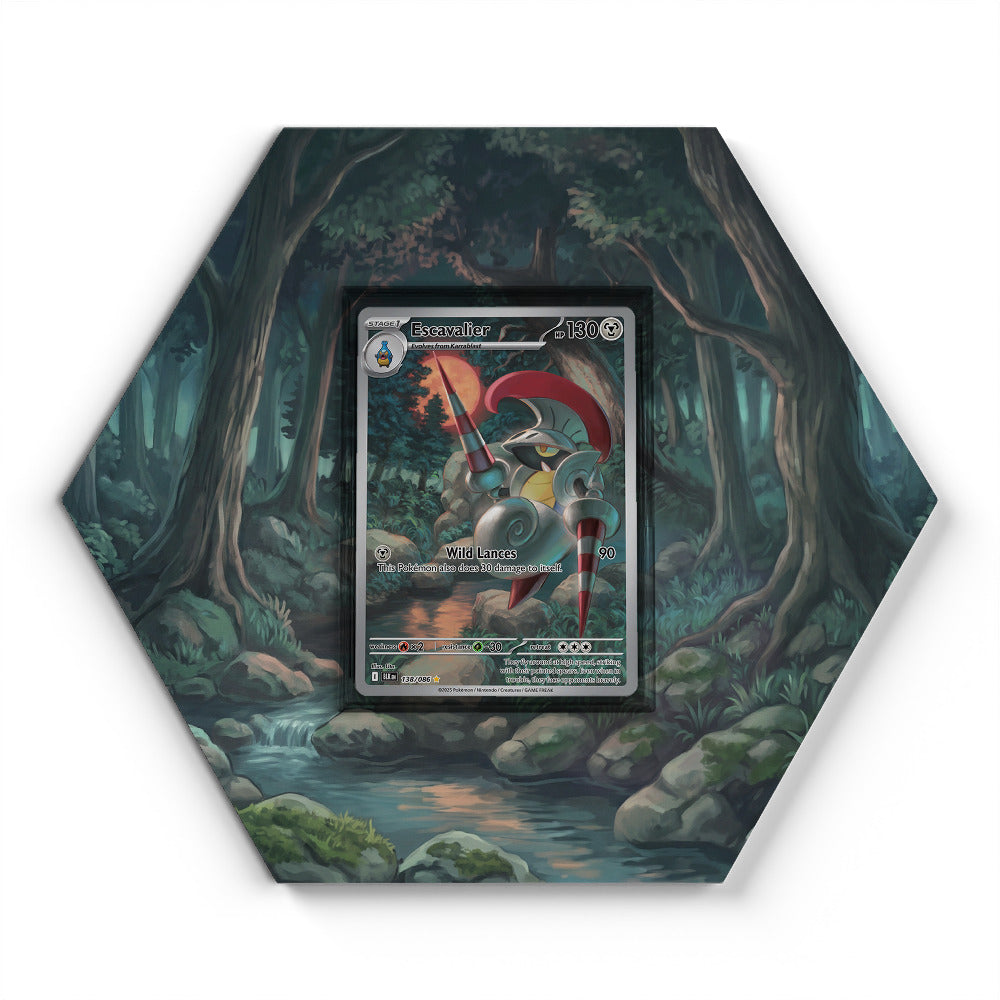 138/086 Escavalier - Extended Artwork Pokemon Card Display