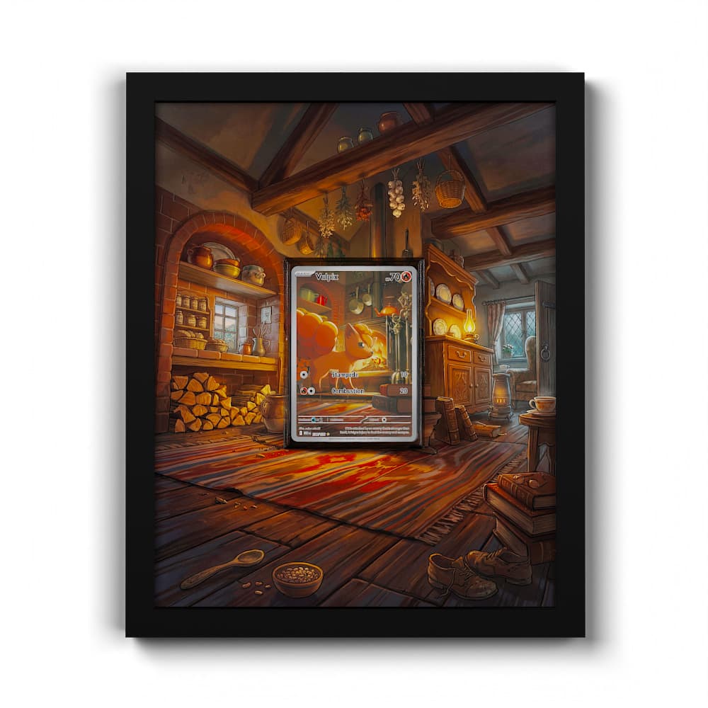 138 Vulpix - Extended Artwork Framed Pokemon Card Display