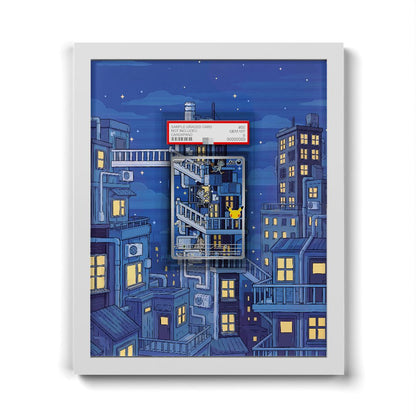 139/128 Alolan Meowth - Extended Artwork Pokemon Card Frame