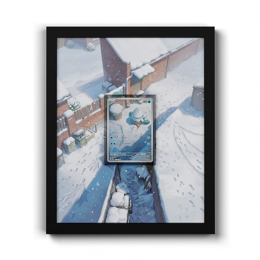 140 Snover - Extended Artwork Framed Pokemon Card Display