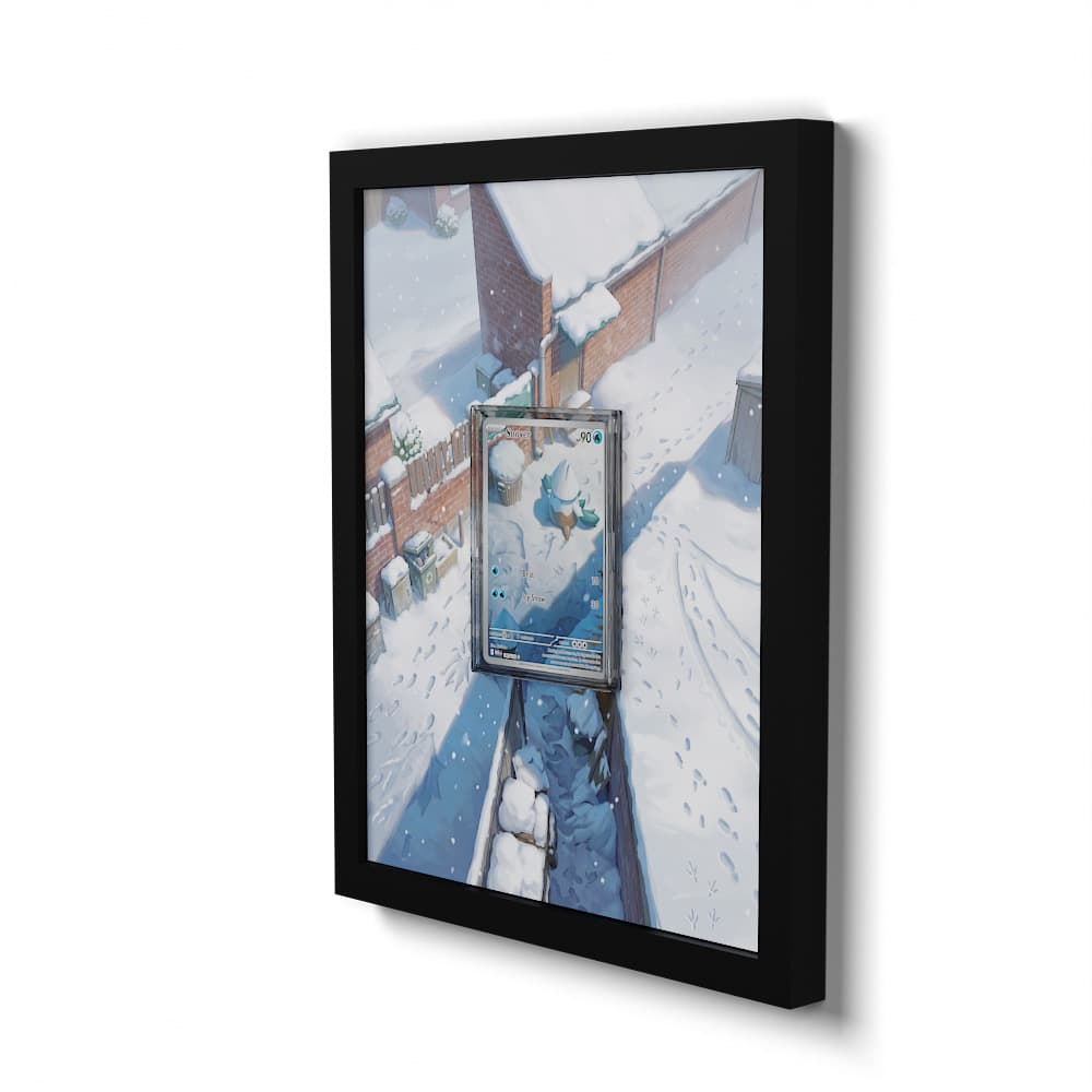 140 Snover - Extended Artwork Framed Pokemon Card Display