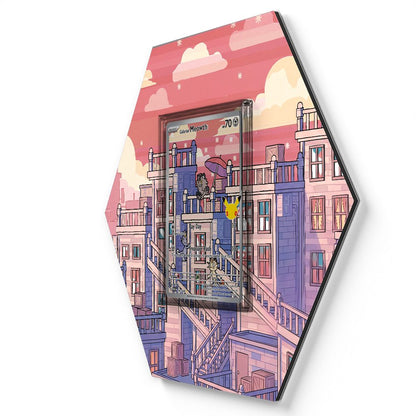 141/128 Galarian Meowth - Extended Artwork Pokemon Card Display