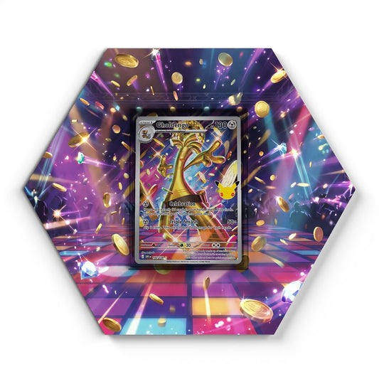 142/128 Gholdengo - Extended Artwork Pokemon Card Display