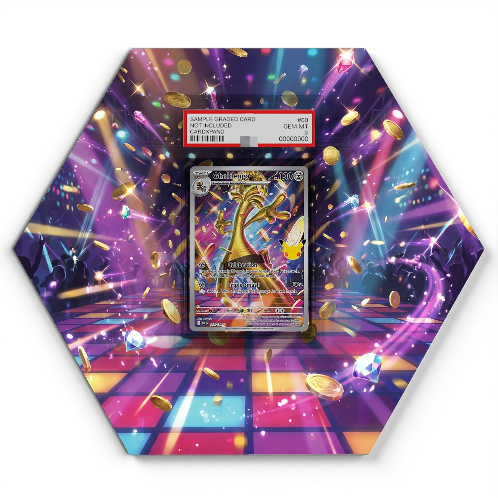 142/128 Gholdengo - Extended Artwork Pokemon Card Display