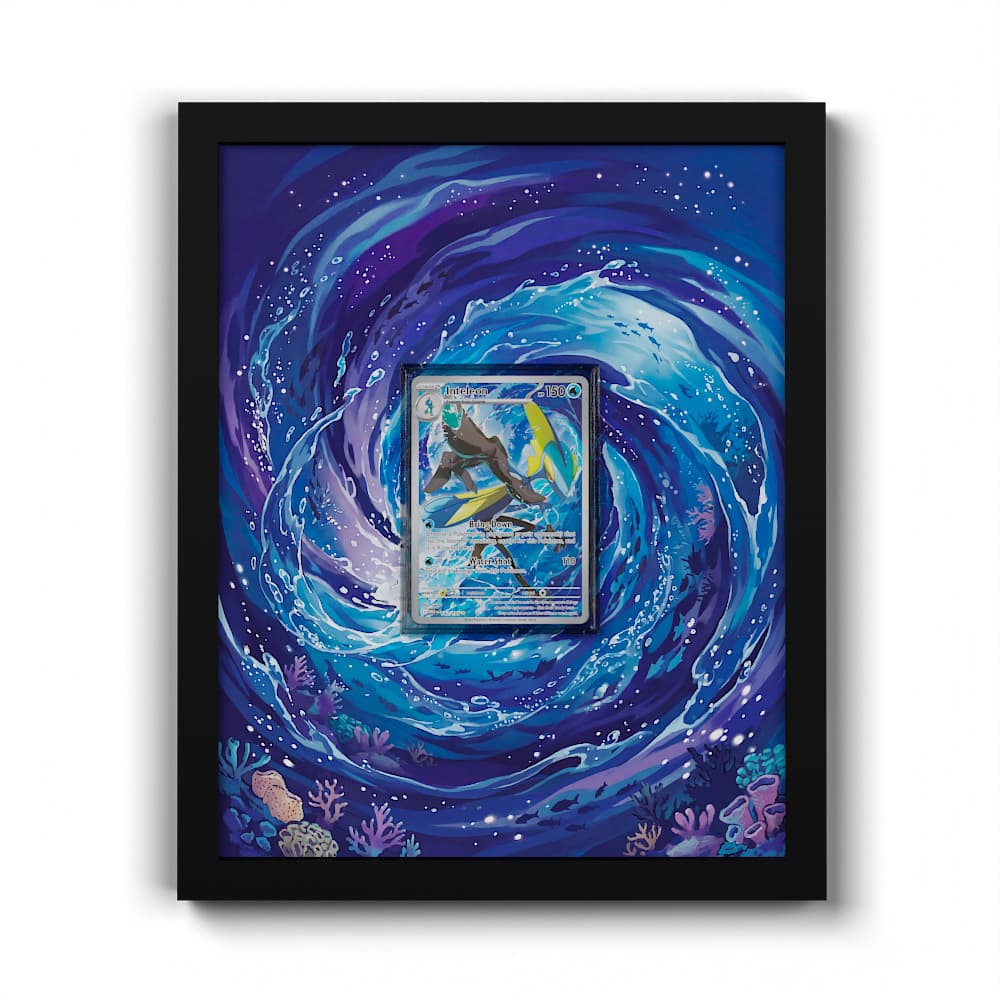 142 Inteleon - Extended Artwork Framed Pokemon Card Display