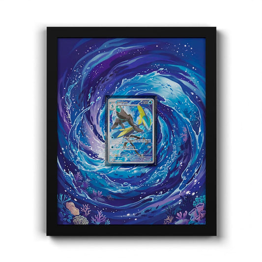 142 Inteleon - Extended Artwork Framed Pokemon Card Display