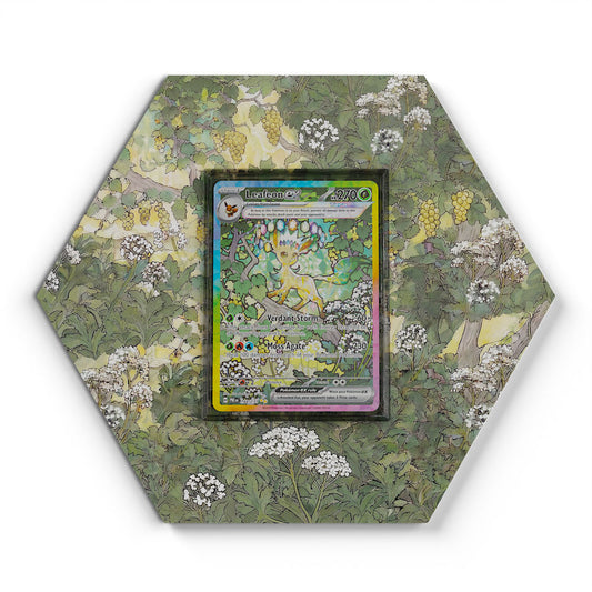 144/131 Leafeon EX - Extended Artwork Pokemon Card Display