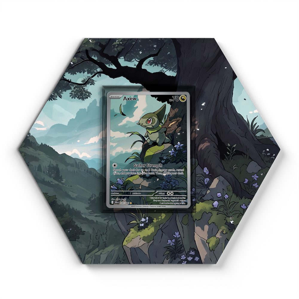 145/086 Axew - Extended Artwork Pokemon Card Display