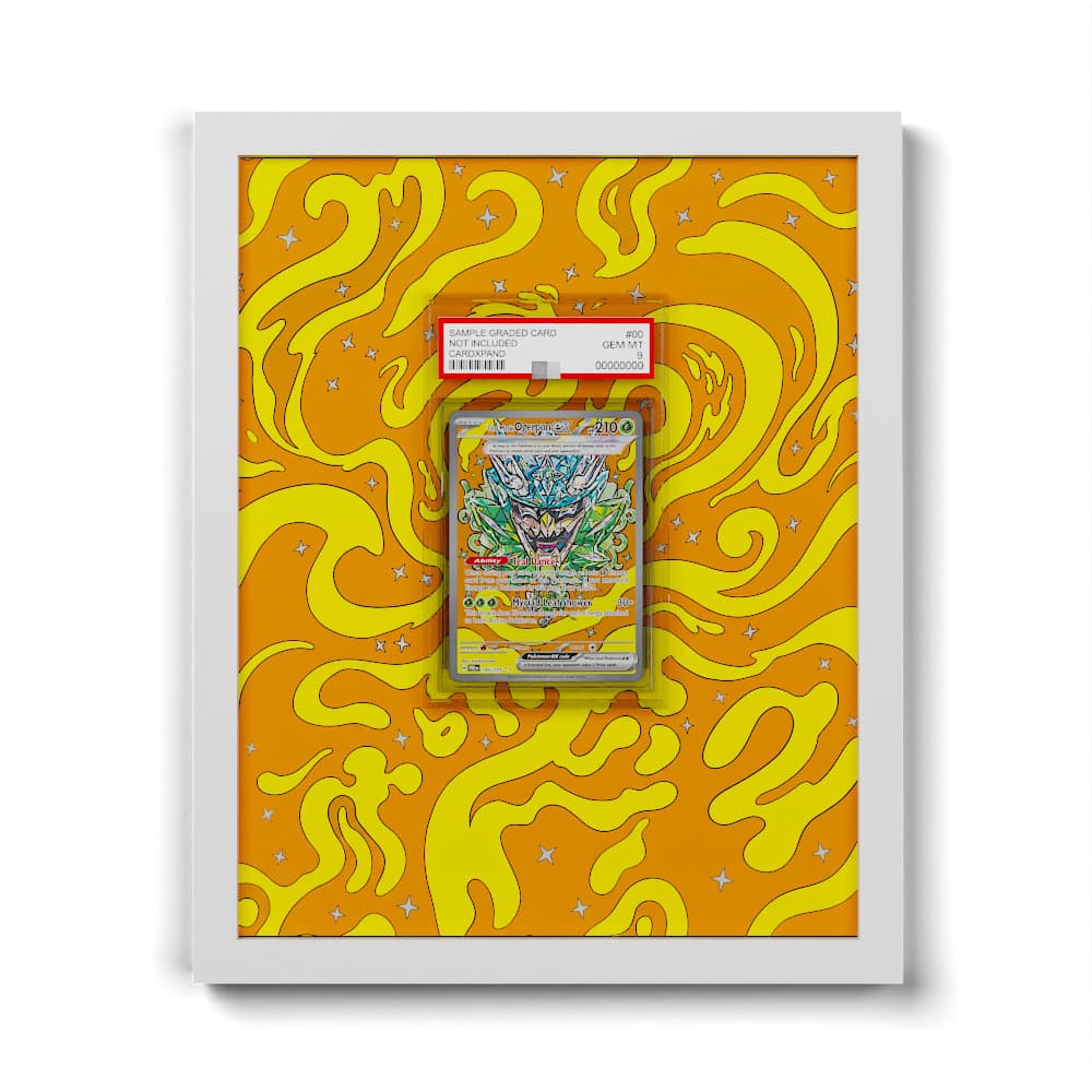 145/131 Teal Mask Ogerpon EX - Extended Artwork Framed Pokemon Card Display