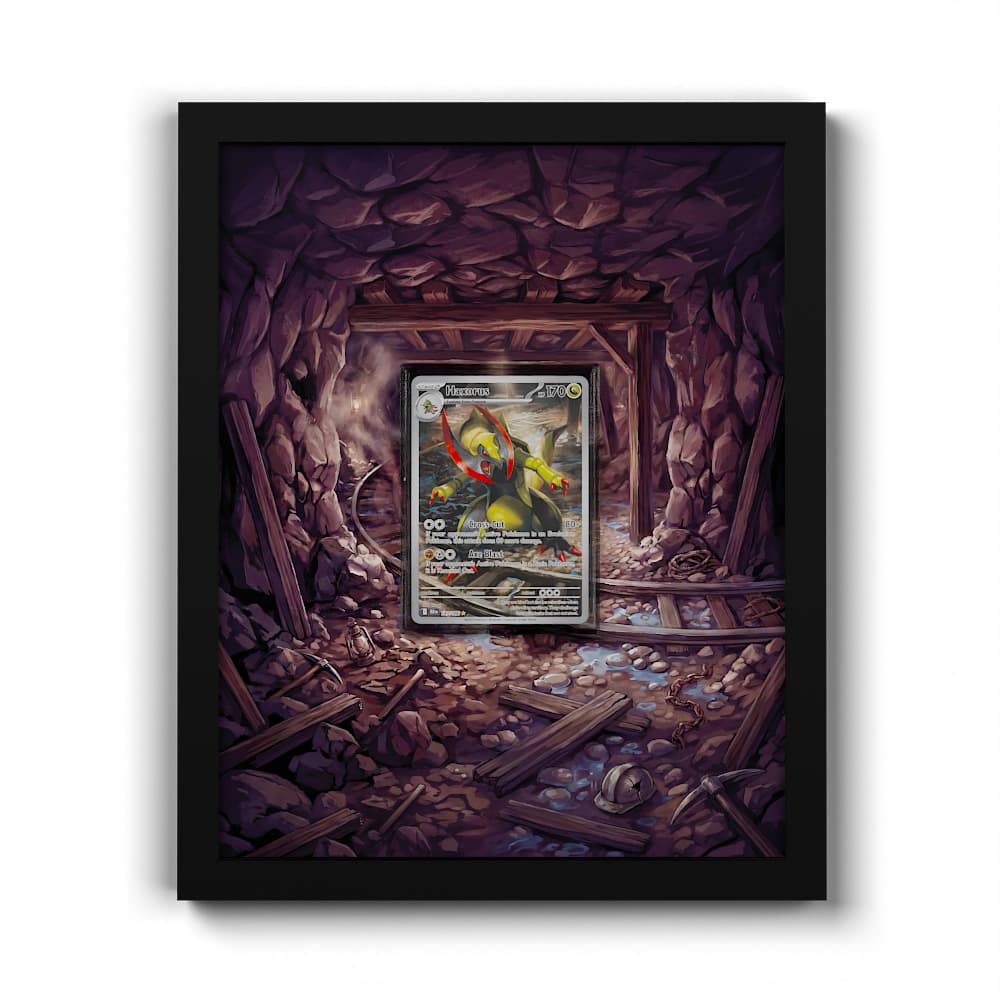 147/086 Haxorus - Extended Artwork Framed Pokemon Card Display