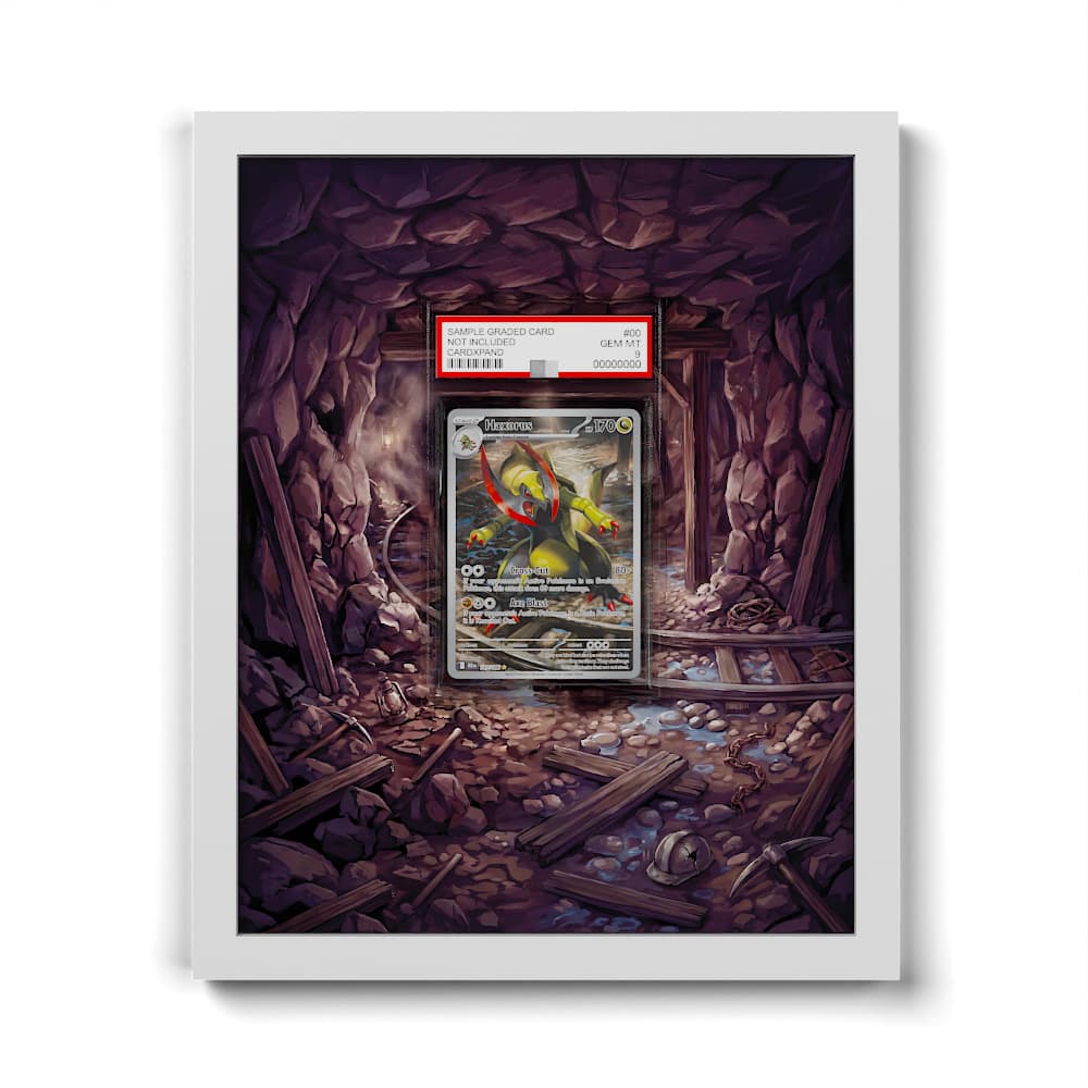 147/086 Haxorus - Extended Artwork Framed Pokemon Card Display