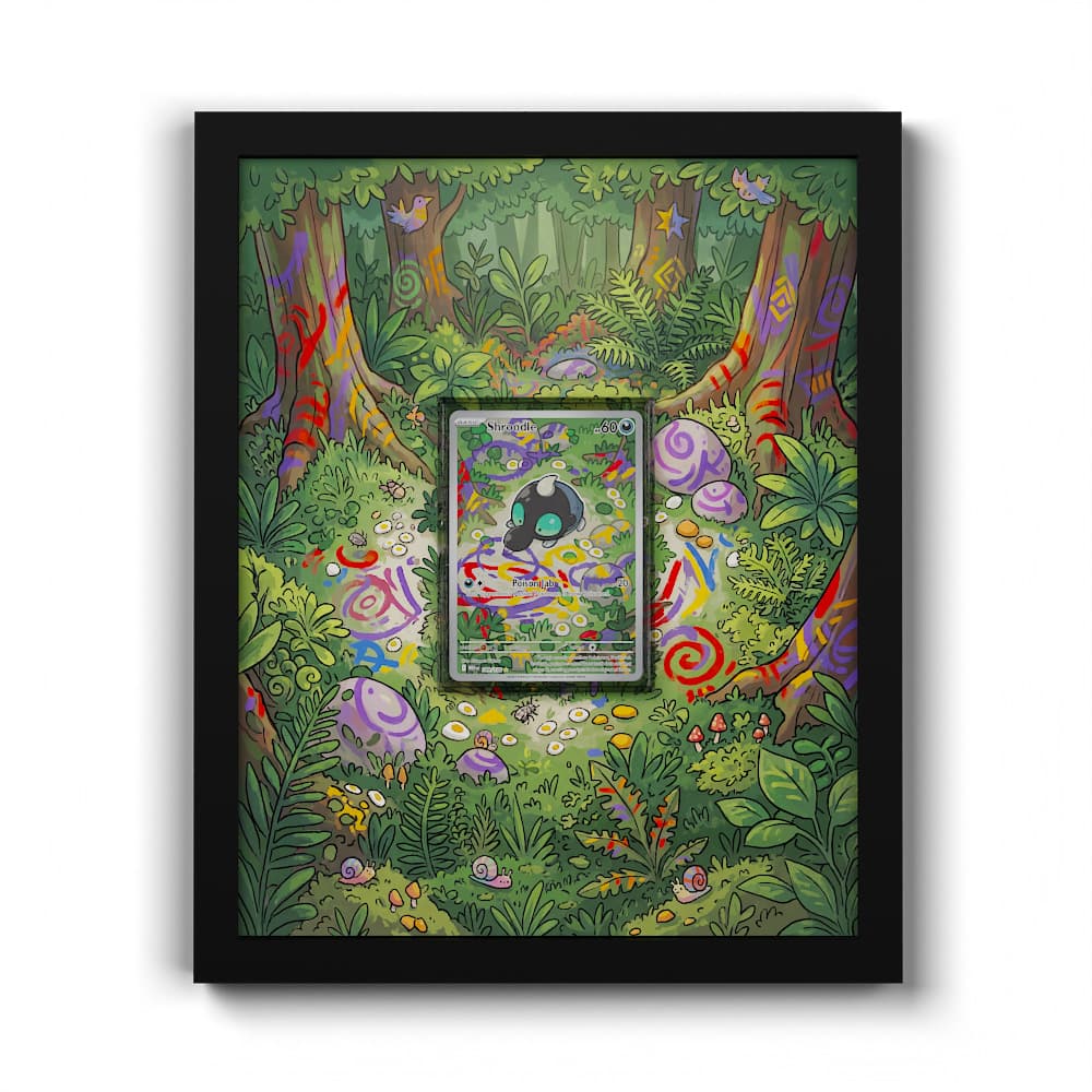 149 Shroodle - Extended Artwork Framed Pokemon Card Display