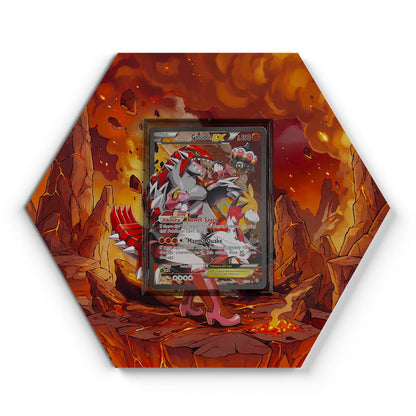 15/34 Team Magmas Groudon EX - Extended Artwork Pokemon Card Display