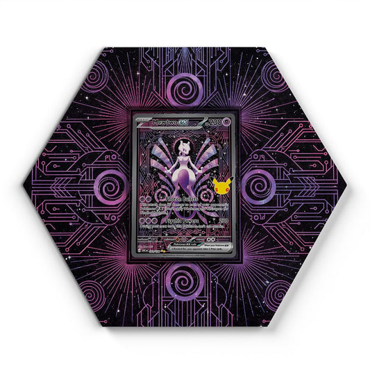 151/128 Mewtwo ex - Extended Artwork Pokemon Card Display