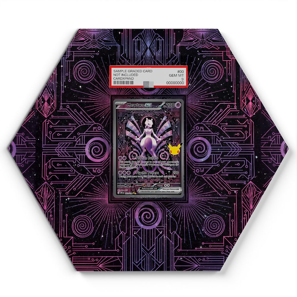 151/128 Mewtwo ex - Extended Artwork Pokemon Card Display