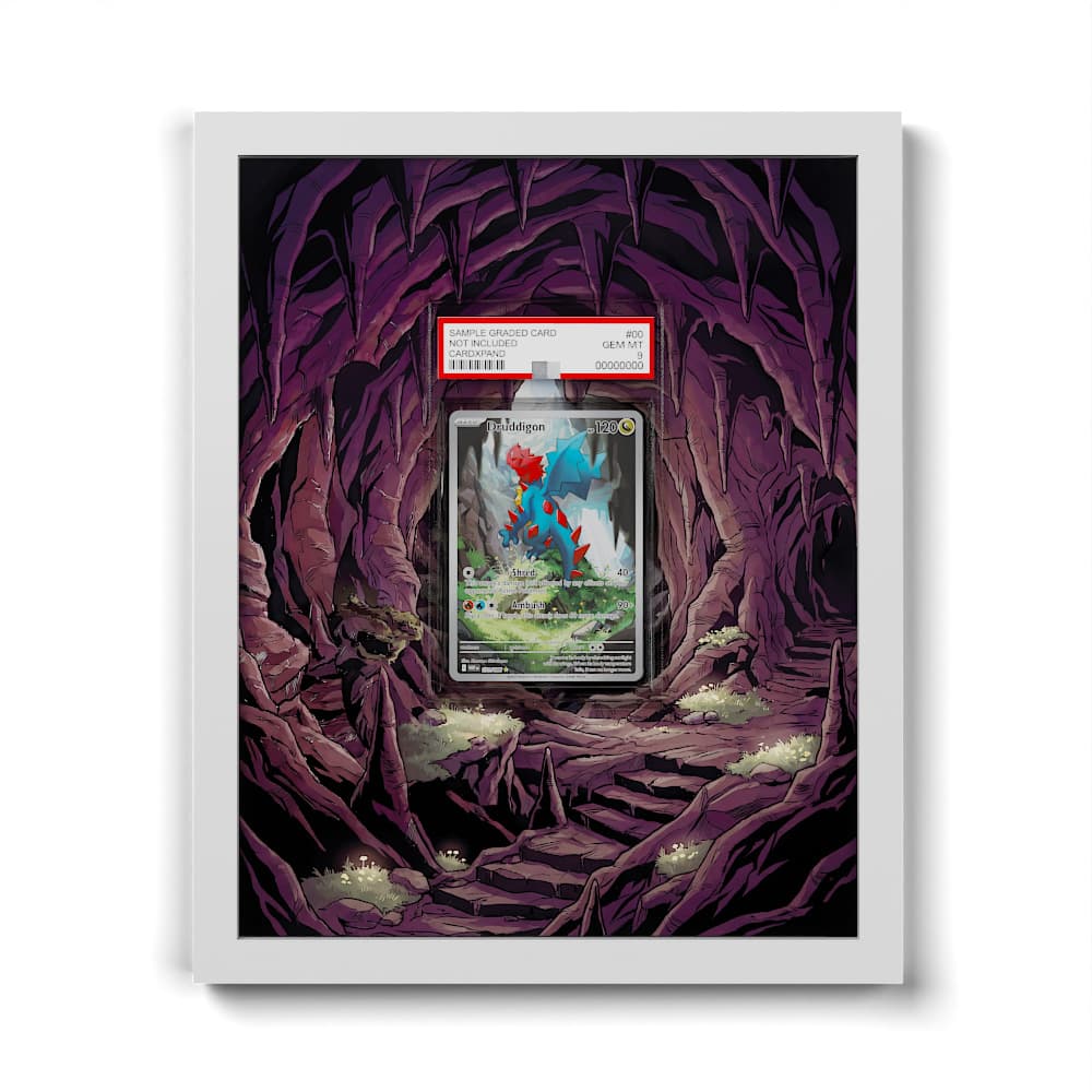 151/086 Druddigon - Extended Artwork Framed Pokemon Card Display