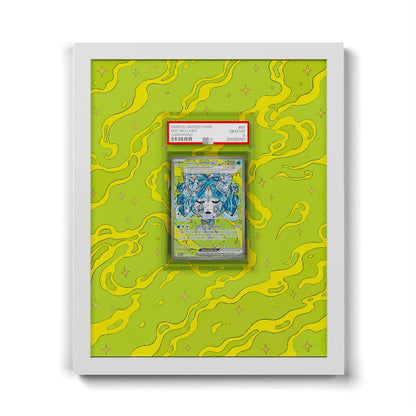 152/131 Wellspring Mask Ogerpon EX - Extended Artwork Framed Pokemon Card Display