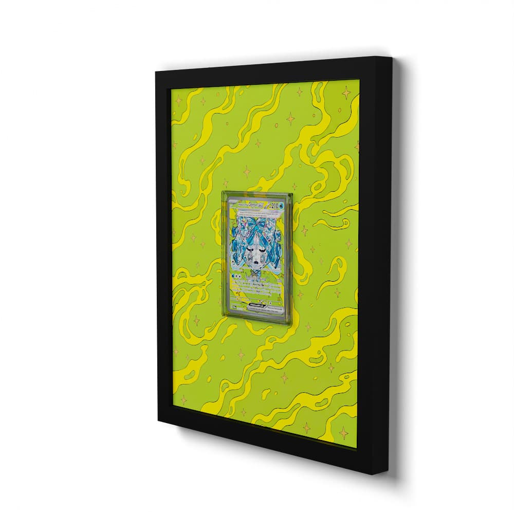 152/131 Wellspring Mask Ogerpon EX - Extended Artwork Framed Pokemon Card Display