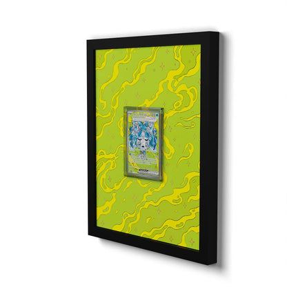 152/131 Wellspring Mask Ogerpon EX - Extended Artwork Framed Pokemon Card Display