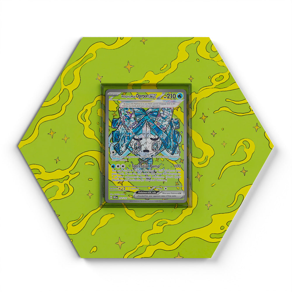 152/131 Wellspring Mask Ogerpon EX - Extended Artwork Pokemon Card Display