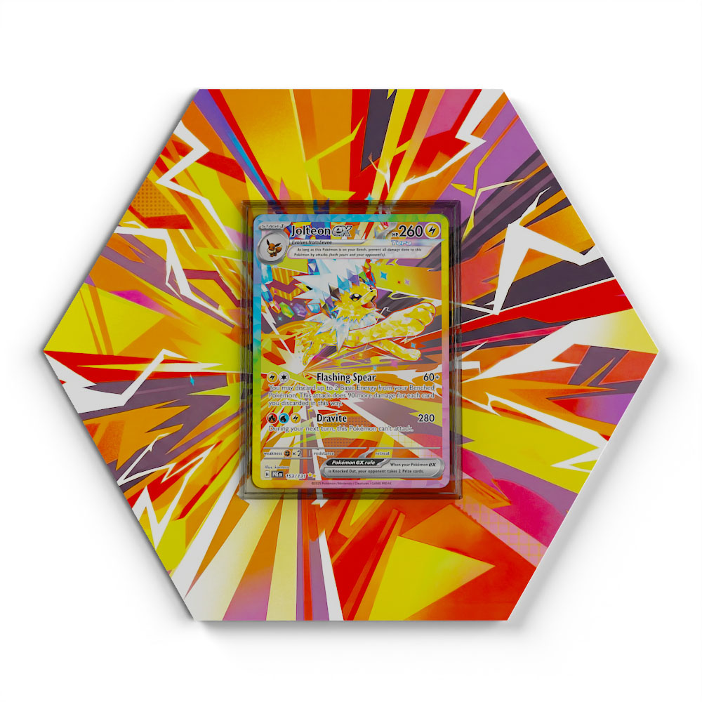 153/131 Jolteon EX - Extended Artwork Pokemon Card Display