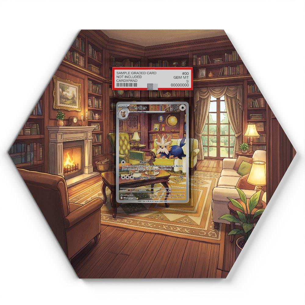 154/086 Herdier - Extended Artwork Pokemon Card Display