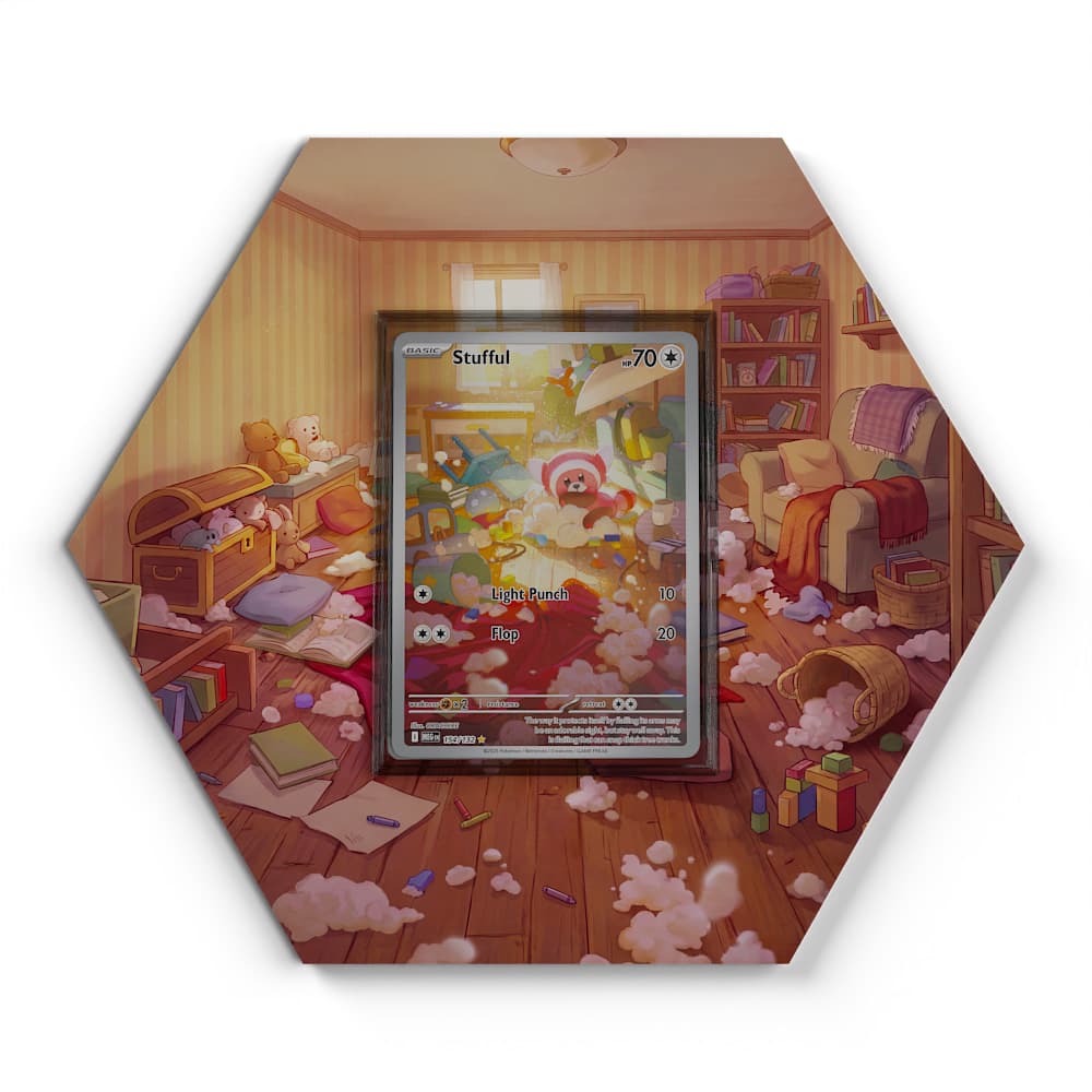 154/132 Stufful - Extended Artwork Pokemon Card Display