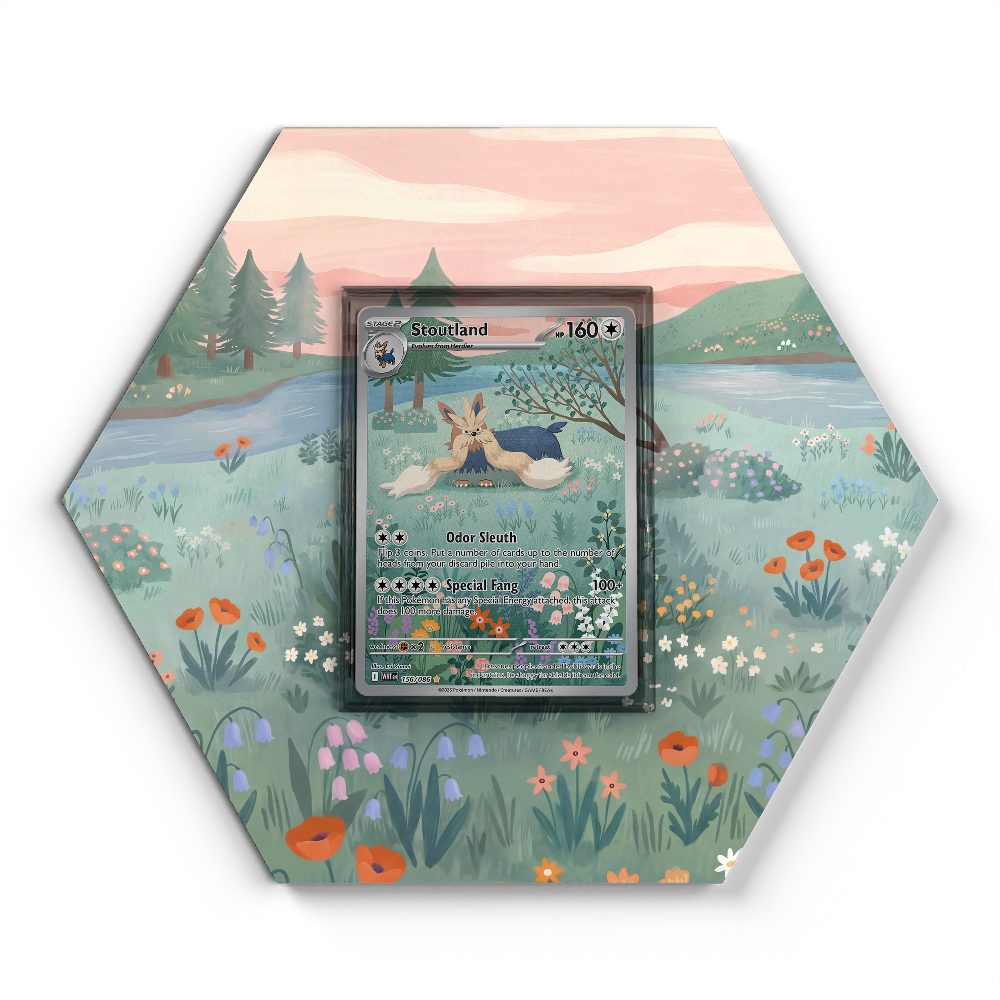 156/086 Stoutland - Extended Artwork Pokemon Card Display