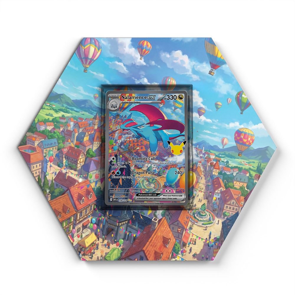 156/128 Salamence ex - Extended Artwork Pokemon Card Display