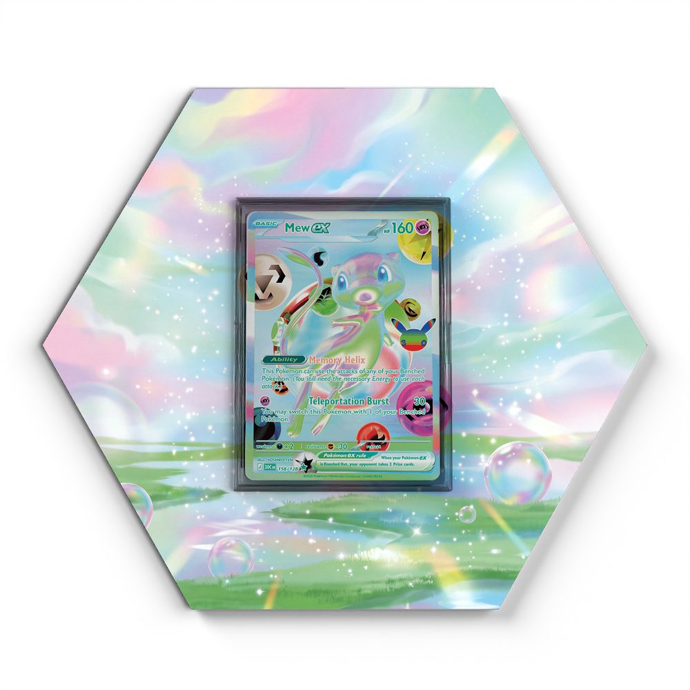 158/128 Mew ex - Extended Artwork Pokemon Card Display