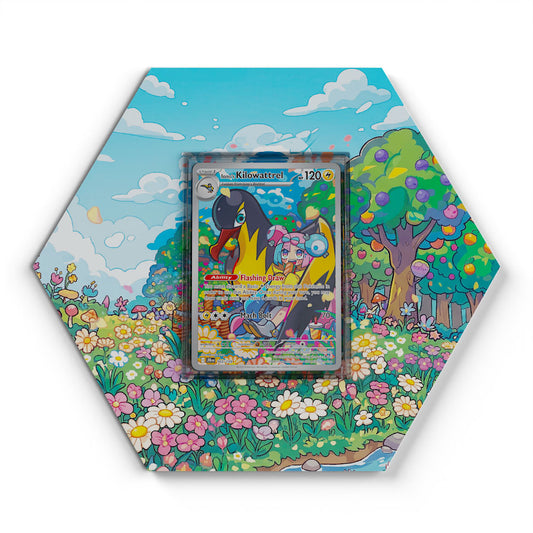 163/159 Iono's Kilowattrel - Extended Artwork Pokemon Card Display