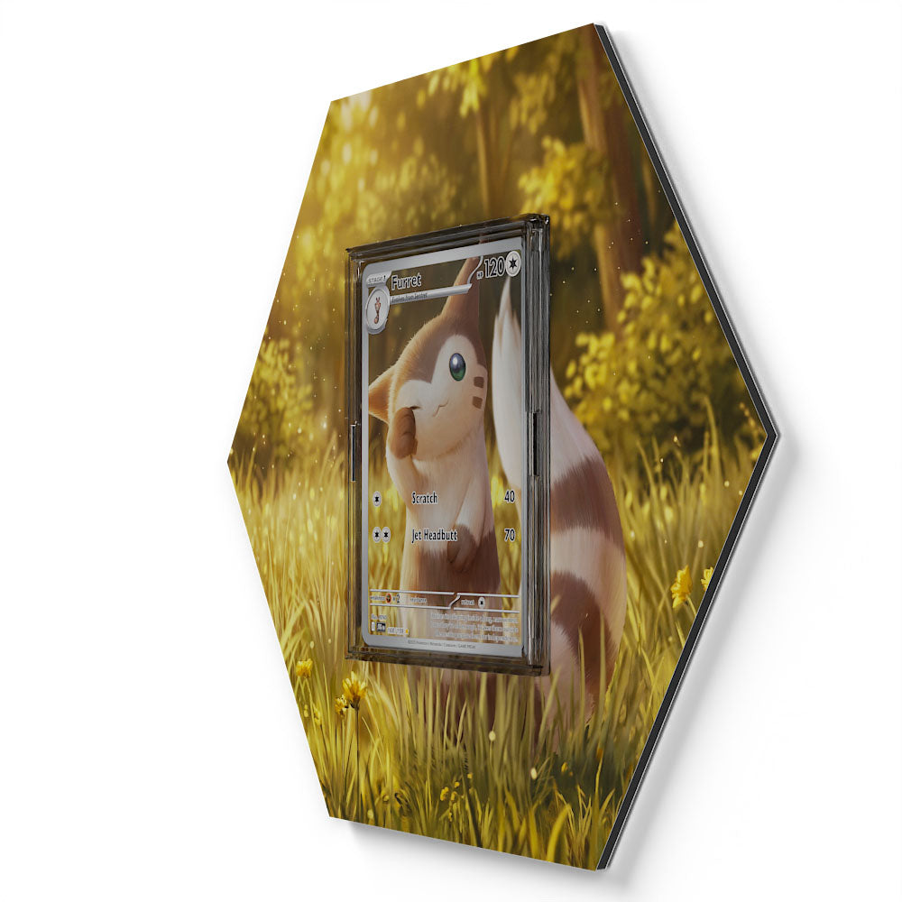168/159 Furret - Extended Artwork Pokemon Card Display